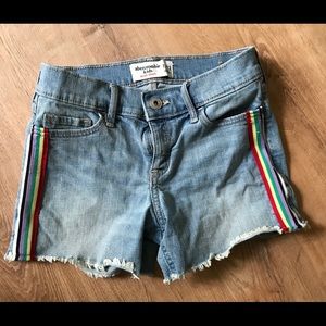 Abercrombie kids midi jean shorts 11/12